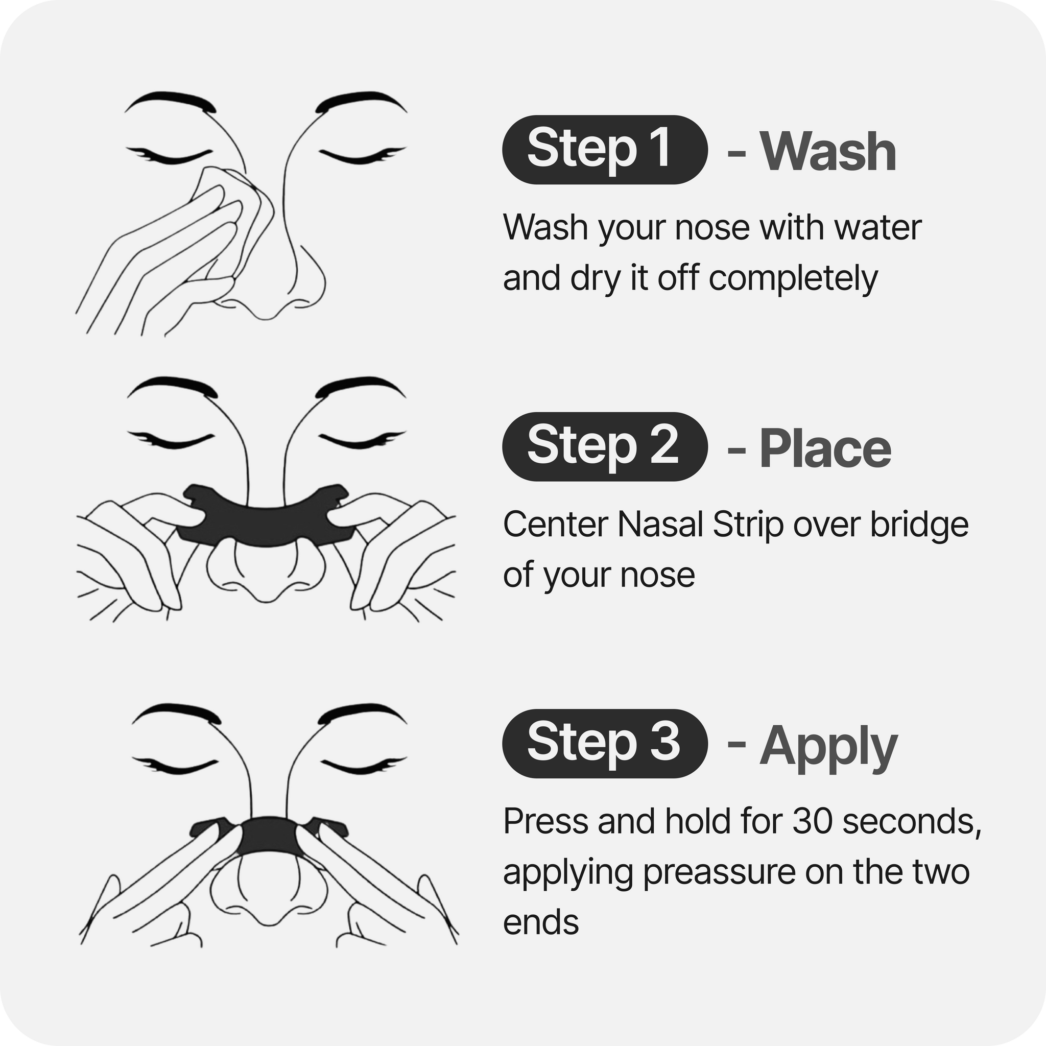 Nasal Strips SNÖ - Extra Strength | 30 Pack